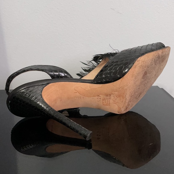 Manolo Blahnik Peep Toe Pumps - Picture 3 of 4